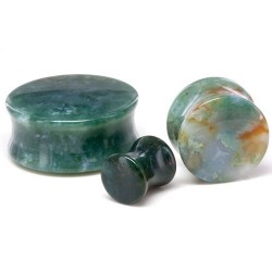 Indian Agate Double Flare Stone Plugs